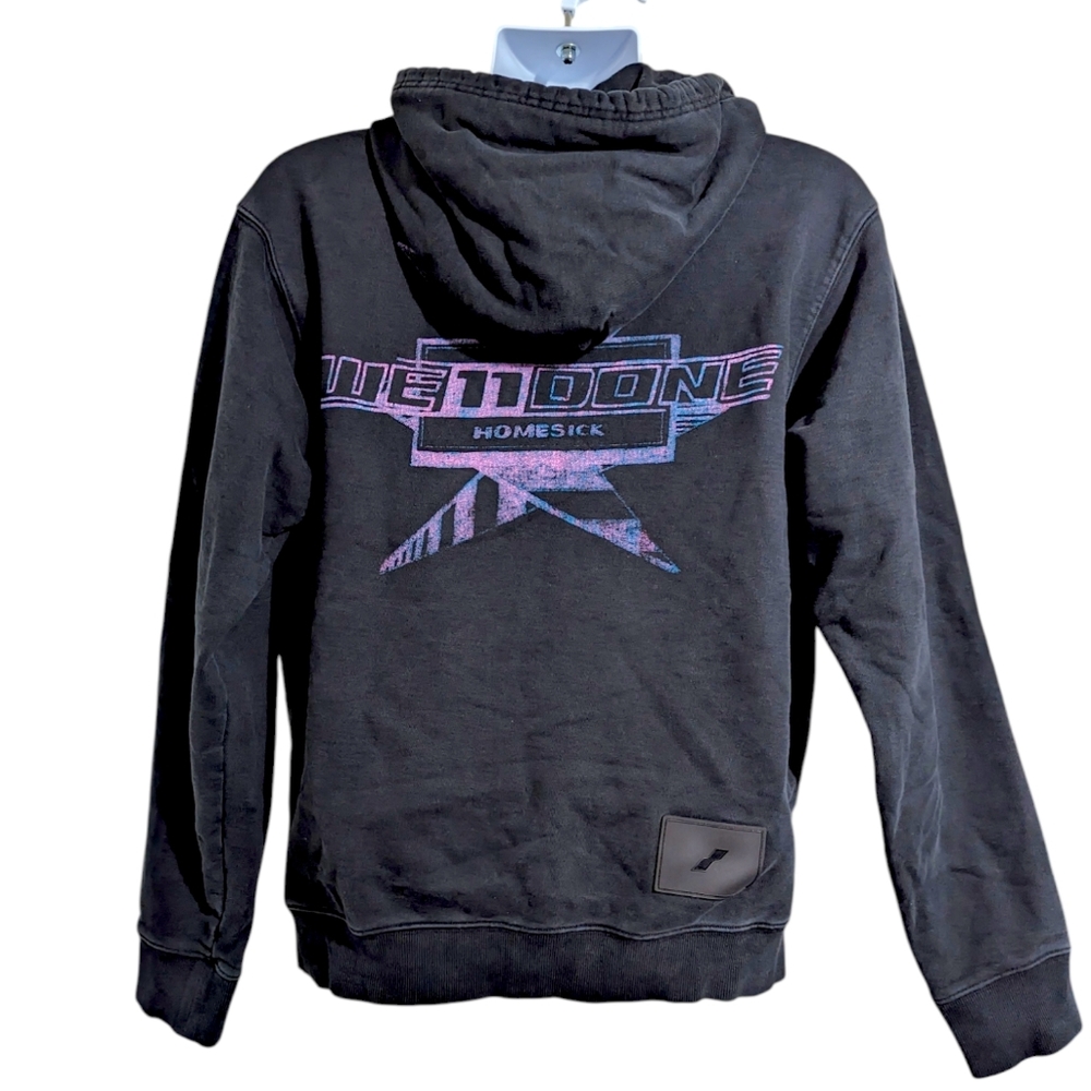 WE11DONE Men's HOODIE "Homesick" 2015 Size Large Distressed Vintage VTG Inspired - Picture 8 of 10